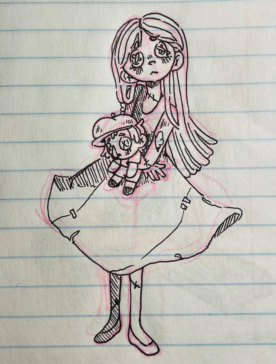 scribblique's tweet photo. some little girl/memory manifestation doodles!🌼 (they worked she is home eating apple sauce with antonio c:)
.
.
.
#idv #IdentityV #timeofreunion #doodle https://t.co/VQDC1R3SQp