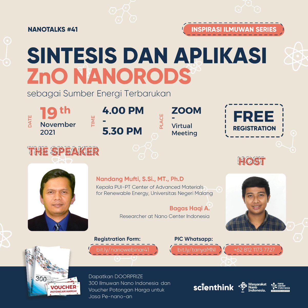 CenterNanoID's tweet photo. Nanotalks#41
Sintesis Dan Aplikasi ZnO Nanorods
https://t.co/0zoy27NQcN

#nanotalks #scienthink #webinar #seminaronline #nanoteknologi #nanotechnology #nanorods https://t.co/yplIjY4ipQ https://t.co/bYPxPsJkgd
