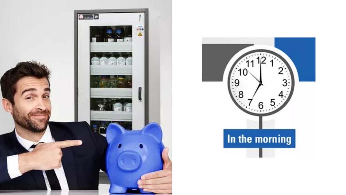 ⏰ Saving time &amp; money with a #safetycabinet 💵
Having the right equipment in the right place, of a quality you can trust, makes all the difference to #productivity.
See this infograph showing how this happens on a daily basis. 👇
denios.co.uk/company/denios…

#StorageSolutions
