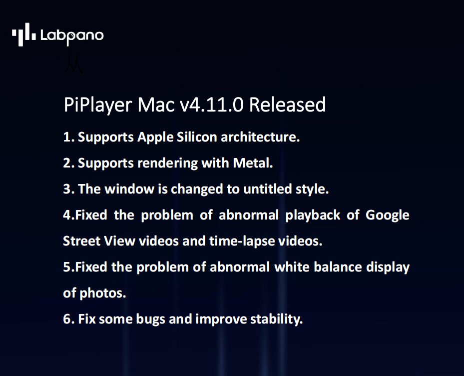 PanoXGlobal's tweet photo. PiPlayer Mac v4.11.0 Released
Downland and Update
https://t.co/MloAUxR2cS
#PiPlayer #MacBookPro #Player https://t.co/LuUzt0ACAG