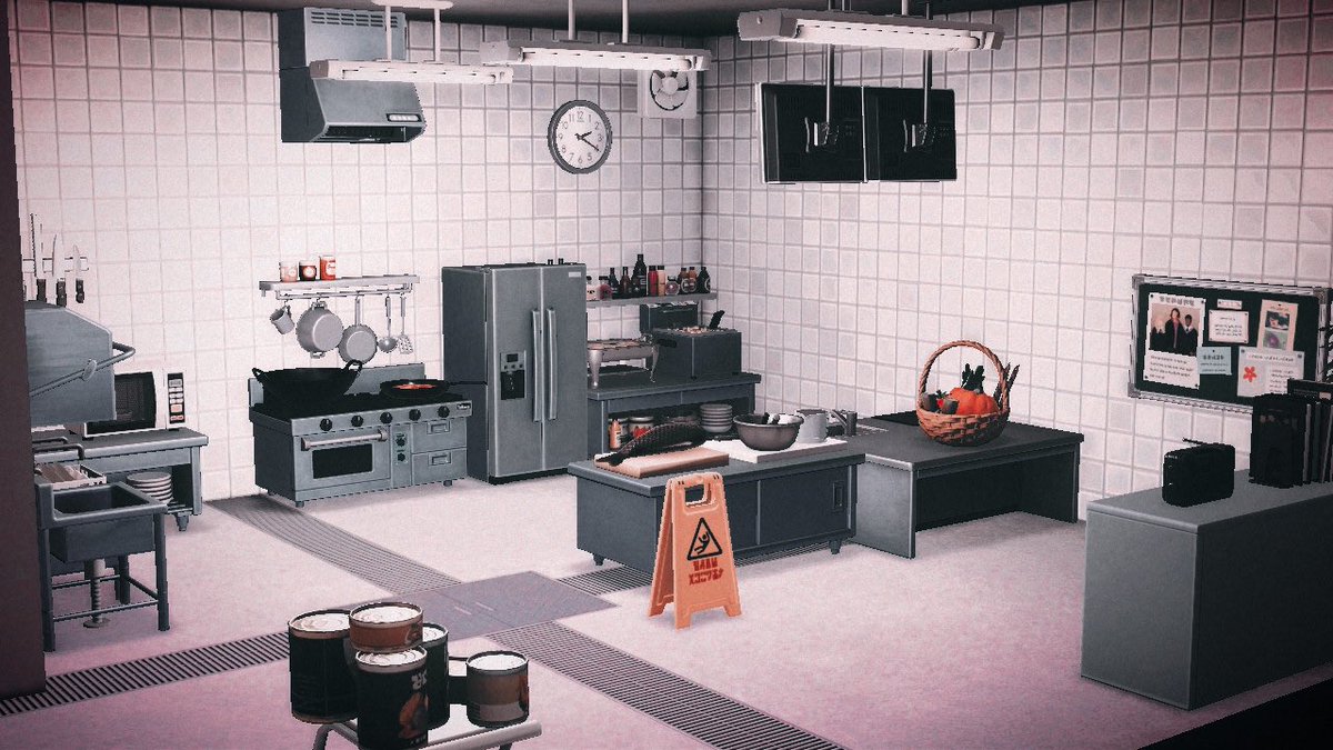 allymalcrossing's tweet photo. The restaurant’s kitchen 🔪 #ACNH #ACNHDesign #HappyHomeParadise https://t.co/GFHQzoHagk