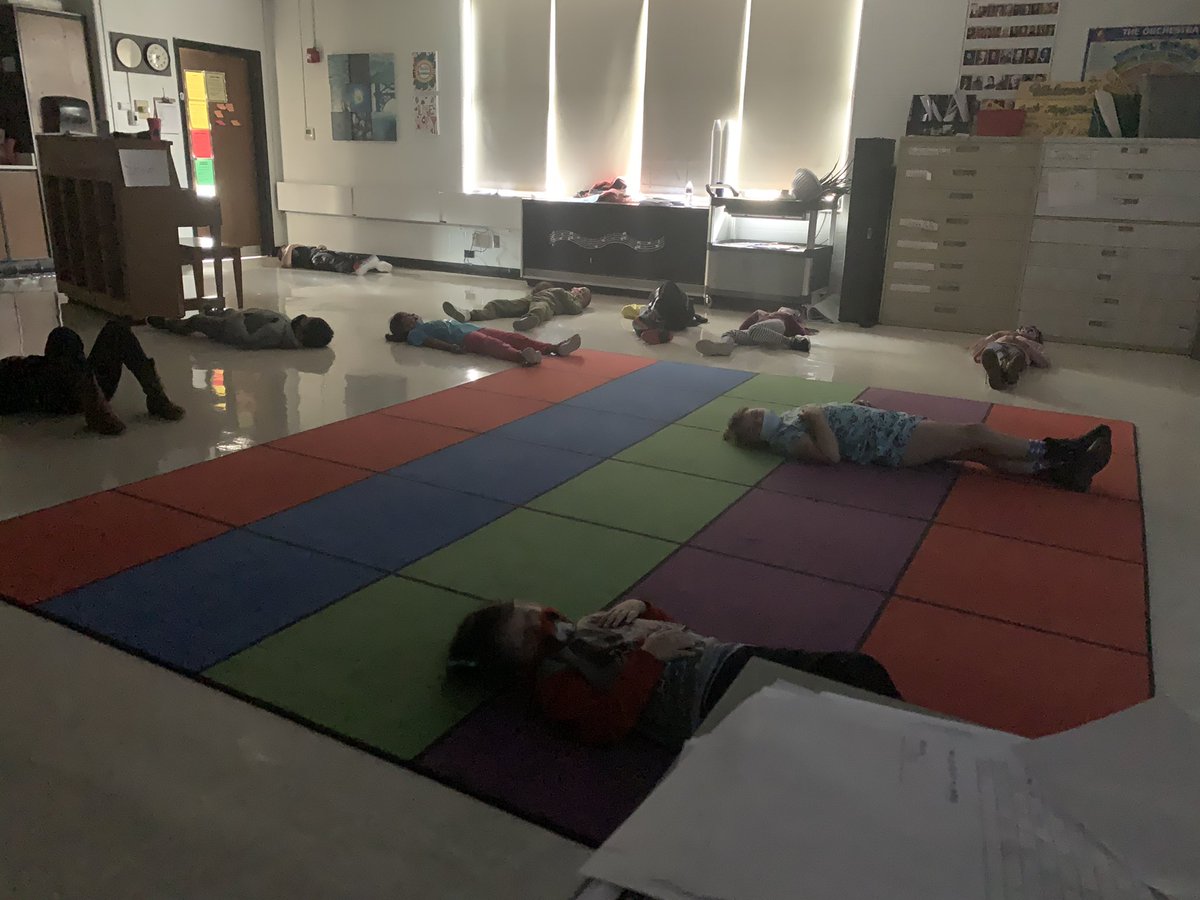 Sometimes when there’s trauma in the school, you just have to lay down on the floor and reflect. Kids need time to heal too…