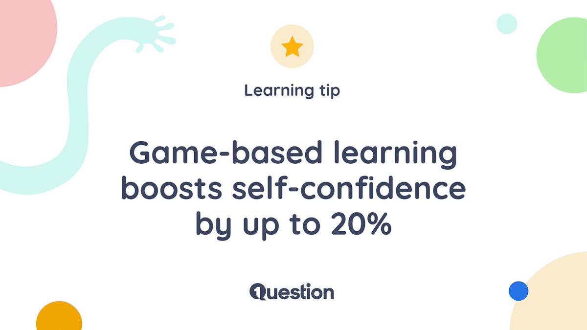 1QuestionApp's tweet image. Research conducted by The Federation of American Scientists found that game-based learning boosts self-confidence by up to 20% when compared to traditional learning methods.

#1Question #Screentime #Education #StudentLearning #Kids #Children #EducationalApps #MathsForKids