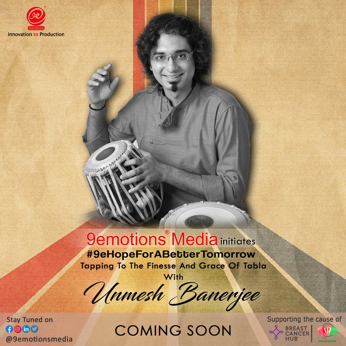 #COMINGSOON !!
.
9emotions® Media initiates #9eHopeForABetterTomorrow Tapping To The Finesse And Grace Of Tabla With UNMESH BANERJEE #EP53
.
<a href="/9emotionsmedia/">9emotions® Media</a> 

#tabla #performance #ArtistOnTwitter #art #tradition #performer #tablaplayer #9emotionsmedia