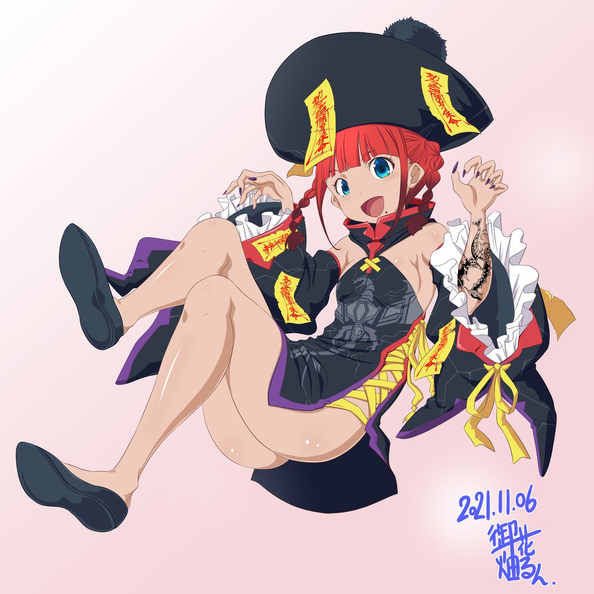 #イラストを4枚貼ると木枯しがブワッと吹いて絵柄を好いてくれる人の元へ届けてくれるらしい (';ω;`)ブワッ 