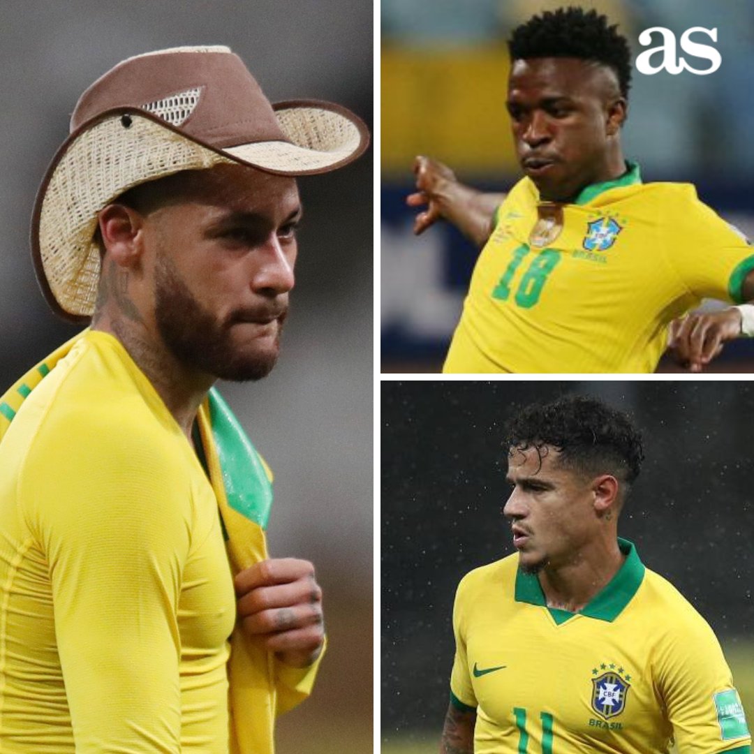 diarioas's tweet image. 🤕 Neymar no va a poder jugar con Brasil contra la selección de Argentina por problemas físicos

🇧🇷 Tite baraja dos candidatos para ocupar su puesto

🤔 ¿Tú a quién elegirías?

🔄 Vinícius
❤️ Coutinho