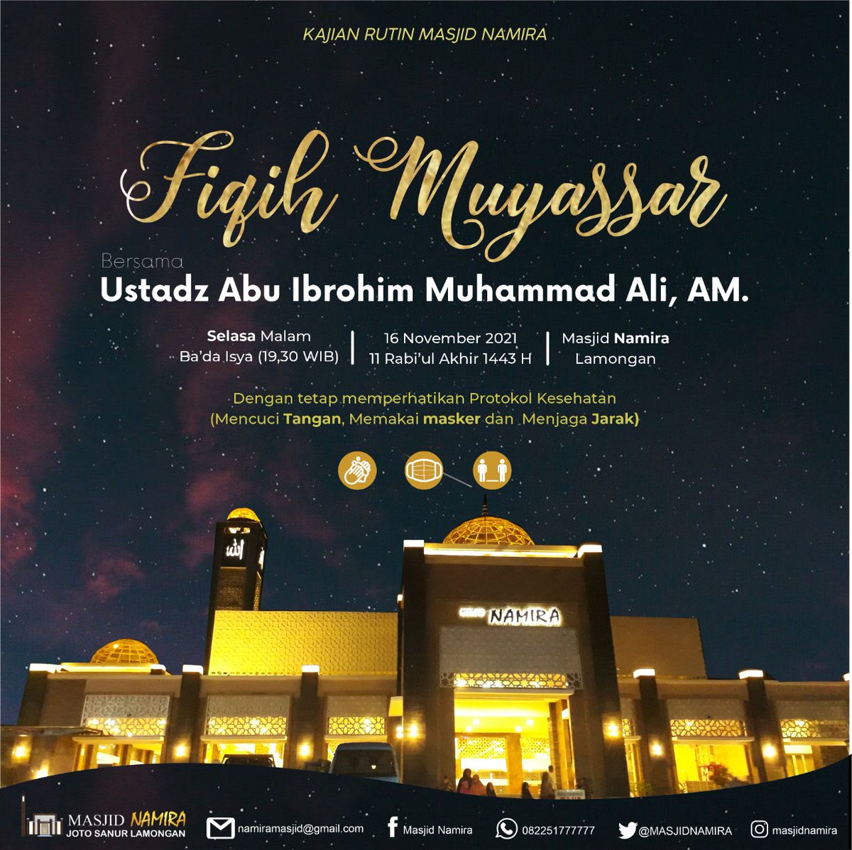 kajian nanti malam di <a href="/masjidnamira/">Masjidnamira</a>