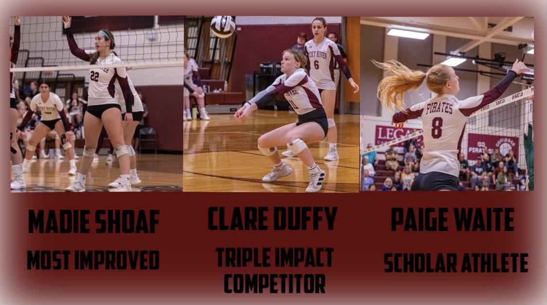 Some additional awards earned by Paige Waite, Madie Shoaf, and Clare Duffy!🏐‼️