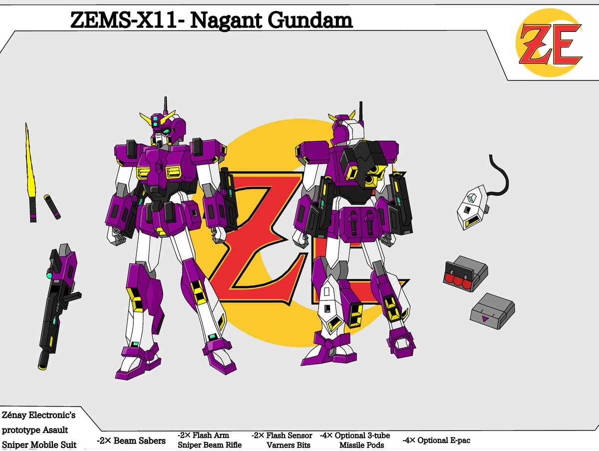 ZenayElectronic's tweet photo. Hi! I made this new draw! The Sniper MS, the Nagant Gundam💜✨⭐ (I love you Lady Nagant💜)

#gundam #Gundams #Gundamseries #Gundamart #fanart  #drawing #draw #gundamplanet #gundamfanart #gundamcustom  #Gundamseries #dynamesgundam  #gmsniper #gmsniper2 #sniper https://t.co/c9hHixZEky