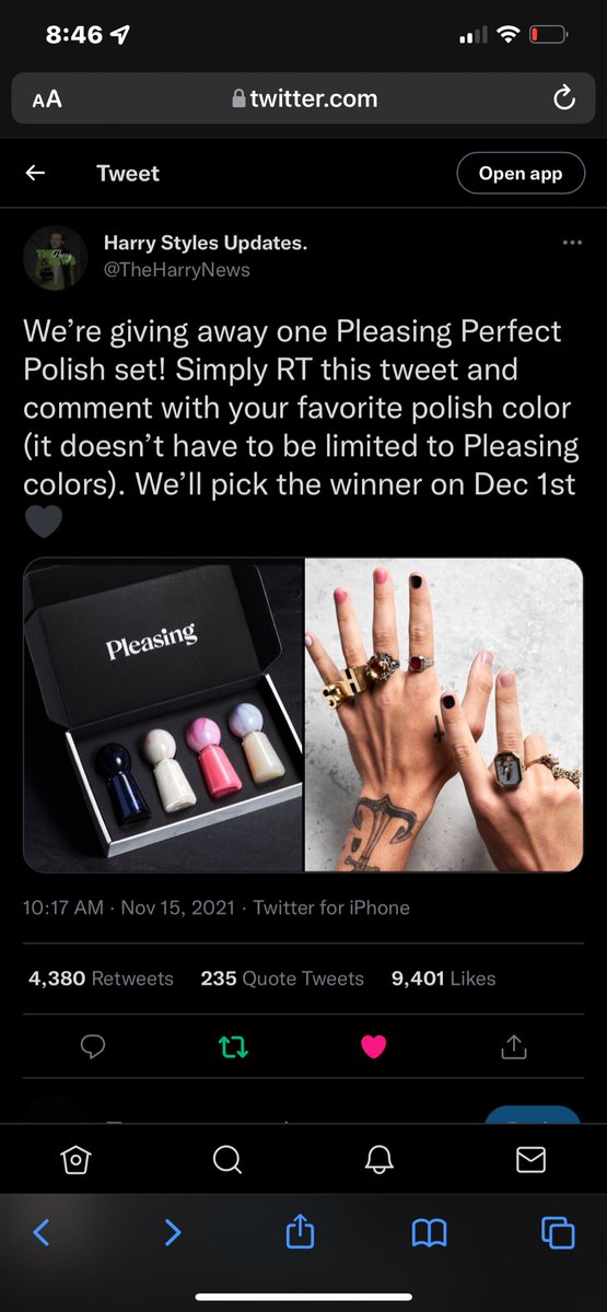 natsdirectionn's tweet photo. @TheHarryNews blackkk:) https://t.co/DyfN4eejzD