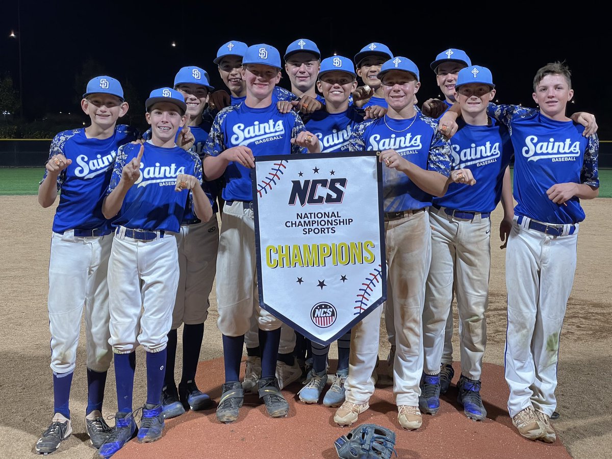 NCS XDS Veteran's Day NIT IRVINE, CA 13U MAJOR GOLD CHAMPIONS 13U San Diego Saints 🙏 🏆 ⚾️