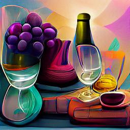 "A still life painting with wine glasses with gradients and a harmonic vivid palette"

Generated by AI.

Create art by telling AI what to make.

Try free: hotpot.ai/art-maker

#aiart #generativeart #nftart #nft #wine