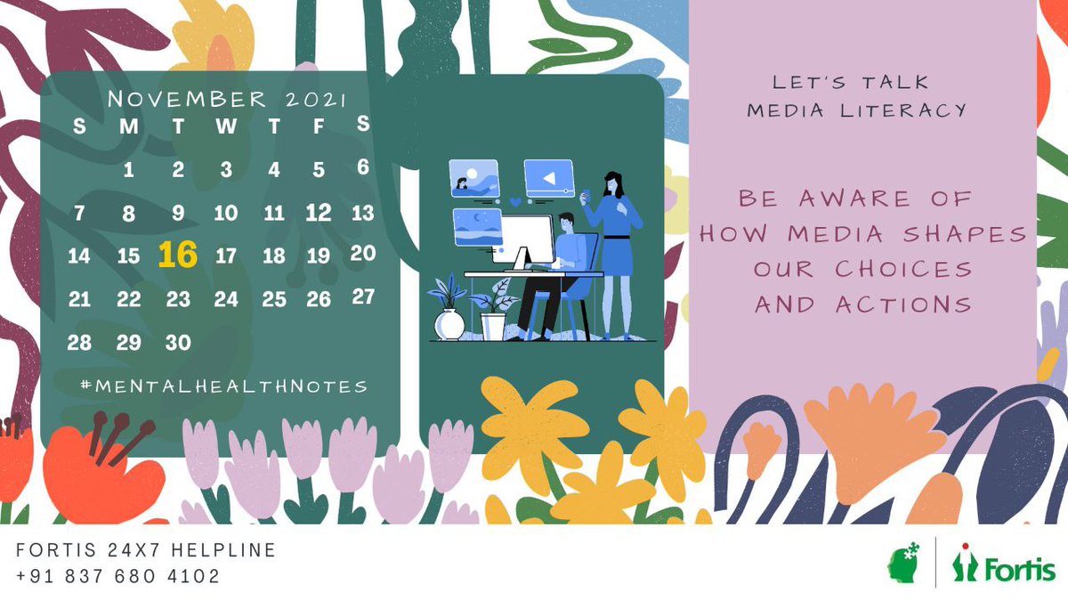 dr_samirparikh's tweet photo. #letstalkmedialiteracy

Be aware , Be media literate 

#Mentalhealth #notes #november
#mindspace 
@fortis_mhbs https://t.co/F8sZibovQH