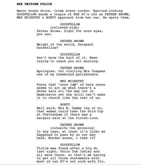 k_simmons511's tweet photo. #MarketMyselfMonday I have 5 specs for the #BBC light-comedy murder-mystery #FatherBrown (the 2nd one, "The Wrong Scone" has won writing comps & is in the Top 3% on @Coverfly, where my other specs are posted for download too) #amquerying for rep in the UK #WritingCommunity #ASD https://t.co/DRU9UCkUsG