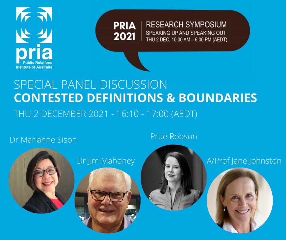 Amy Johnson (@amyjohnsonphd) on Twitter photo Public Relations, Strat Comm or something else? This not-to-be-missed panel only at the 2021 @PRIANational Research Symposium on 2nd December. Fully online - and free of charge! For more details see educompria.wordpress.com/research-sympo… 
#EduCom #ResCom #PRConference Public Relations, Strat Comm or something else? This not-to-be-missed panel only at the 2021 @PRIANational Research Symposium on 2nd December. Fully online - and free of charge! For more details see educompria.wordpress.com/research-sympo… 
#EduCom #ResCom #PRConference
