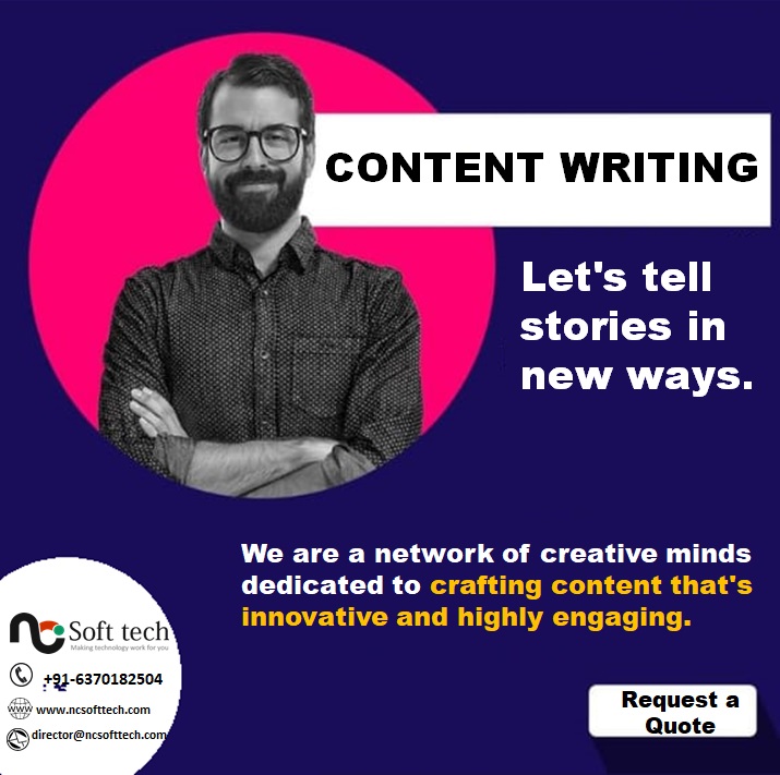 ncsofttech's tweet photo. We are a ๐คณ network of creative minds dedicated to crafting content that's innovative and highly engaging.
#NCSofttech #NCPCSofttech #contentwriters #content #creative #creativecontentcreation #contentwriting #contentwriter #contentmarketing
Web: https://t.co/bmEoRsiJWt https://t.co/GDIUwefFja