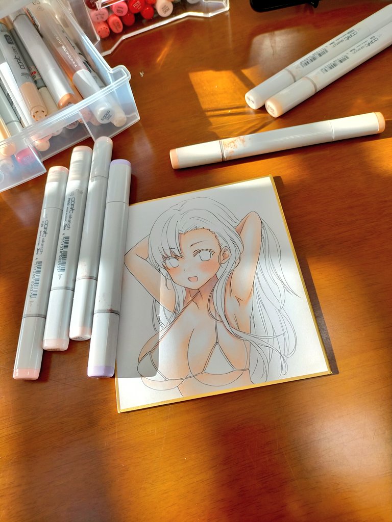 塗りはじまりました 