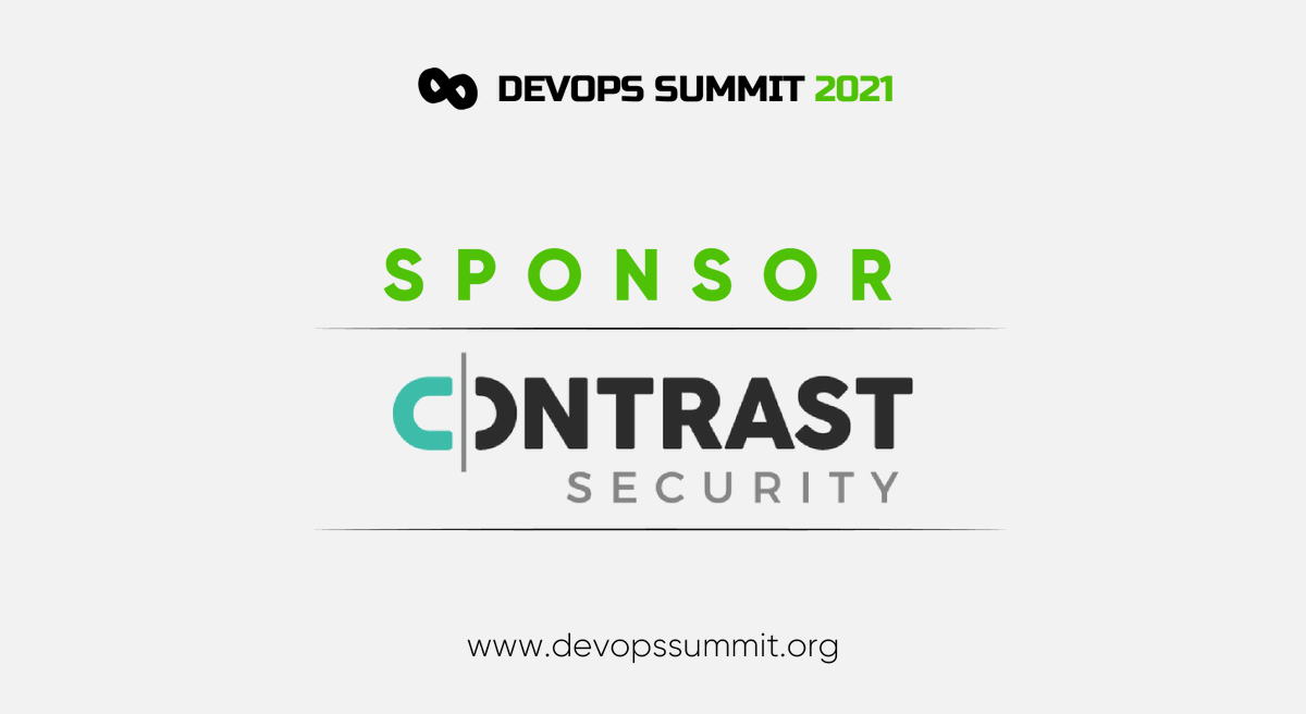 devops_summit's tweet photo. We are excited to have @contrastsec as a Sponsor for #DevOps Summit 2021.
It is the leader in modernised application security, embedding code analysis and attack prevention directly into software.
https://t.co/mFyqGMWgUX
#devopssummit #devopssummit2021 #contrastsecurity https://t.co/DfUSxq7Dtz