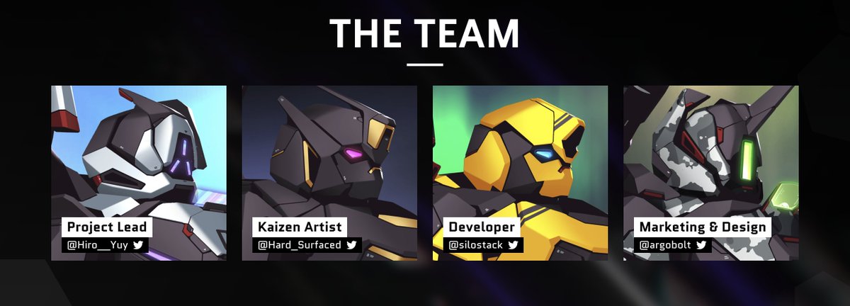 Proud to launch our official site: kaizencorps.com

S/O: 
Design: <a href="/Argobolt/">Argo</a> 
FE: <a href="/Cyangineer/">Cyan 🧠</a> 
BE: <a href="/silostack/">Silostack</a> 

Every day we're getting closer to mint day, and every day we're shipping more collabs, art, code...

People are finally starting to pay attention.

HOORAH!!!