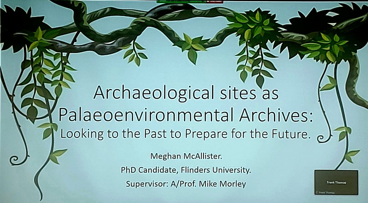 FlindersClimate's tweet photo. Archaeological sediment: key to human and environmental histories
With @Disperscapes
@FlindersClimate #heritage symposium #Archaeology #Geoarchaeology responses to #IPCC #COP26 https://t.co/UHlbr2Kzts