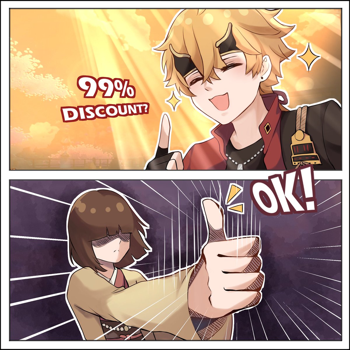 A walking voucher discount
#原神 #GenshinImapct #Thoma #Inazuma 