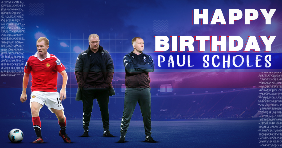 Happy Birthday Paul Scholes, one of United\s finest attackers.
.
.
.
. 