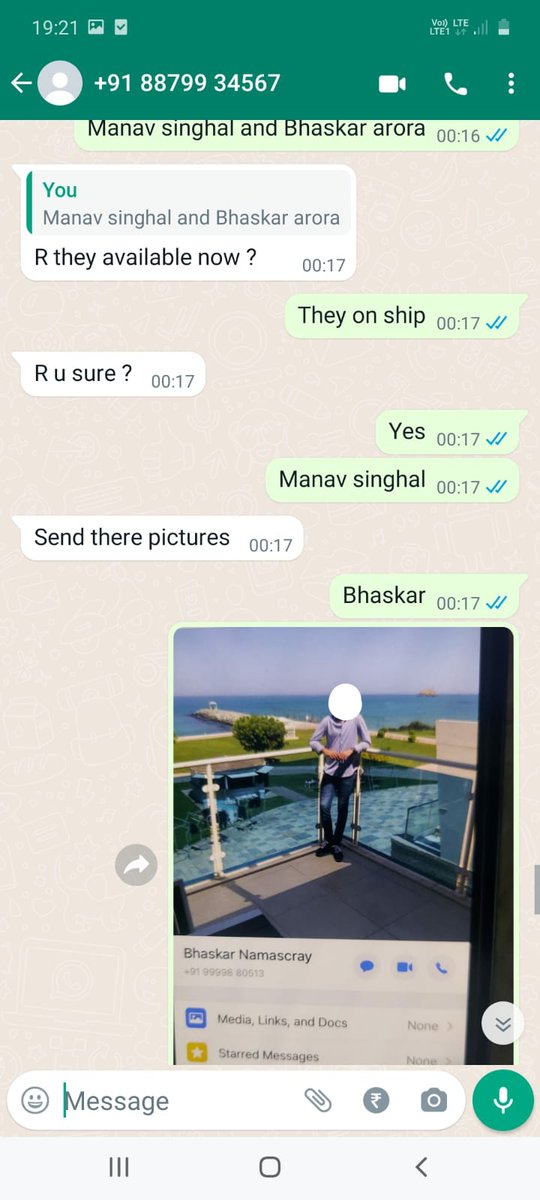 nawabmalikncp's tweet photo. Re- posting the whatsapp chats between K P Gosavi and an informer for those doubting the authenticity of the same.
K P Gosavi's number is visible here and open to verification, he is currently in the custody of Pune Police. https://t.co/wScPGk4jiE