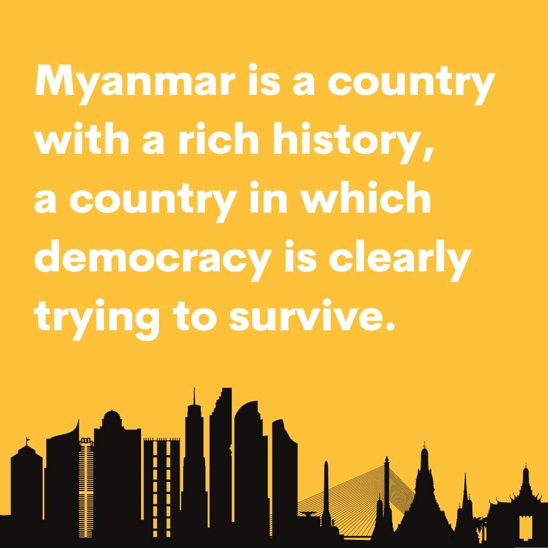 parmouk's tweet photo. #MyanmarMilitaryTerrorists Council (SAC) seized control of the country and began to crack down on citizens, including #PressFreedom. Since Feb 1 Coup, more than 90 media workers have been detained.  #JournalismIsNotACrime #WhatsHappeningInMyanmar https://t.co/32sTB08Dp7