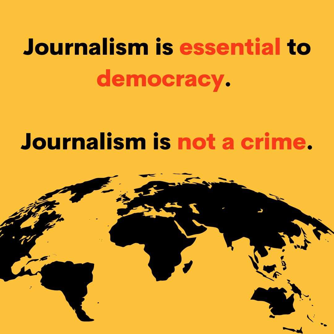 parmouk's tweet photo. #MyanmarMilitaryTerrorists Council (SAC) seized control of the country and began to crack down on citizens, including #PressFreedom. Since Feb 1 Coup, more than 90 media workers have been detained.  #JournalismIsNotACrime #WhatsHappeningInMyanmar https://t.co/32sTB08Dp7