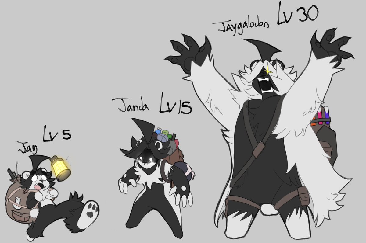 JaybotMechaniac's tweet photo. Drew sona as pokemon with evolution chain w/ friends 
@Pinkp0lar @KingBlackBun @DatRandomBean @omegaminti https://t.co/Jy09YHMyMa