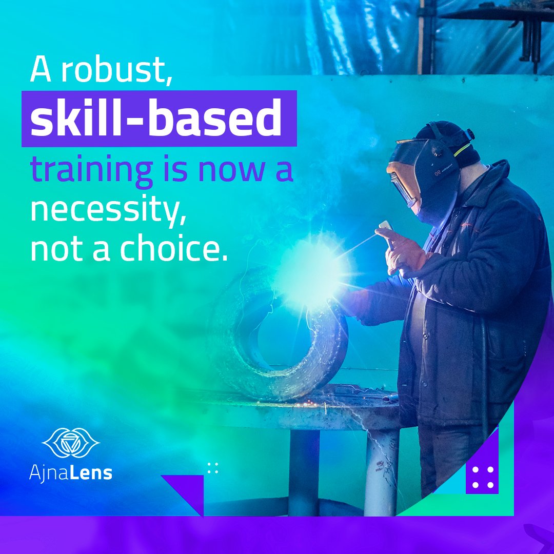 ajnalens's tweet image. Despite having a growing population, there is a considerable gap between education and employability. This huge disparity between what one needs to learn and what is being taught is affecting the industries and the national economy alike.

#upskillingIndia #AjnaLens