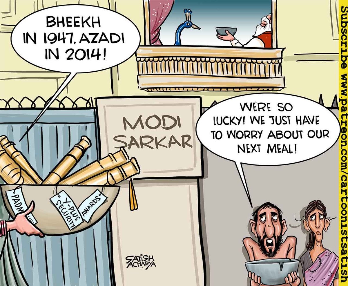 JitendraJnvu's tweet photo. Before 1947, India was poor and Indians suffered
After 2014, India again top in Hunger Index
Credit goes to "2014 ke baad wali azadi", means Modi ji
Thank you Modi ji for making us poor

#भक्तों_का_बाप_गद्दार_है https://t.co/JcP4Do4vKC#भक्तों_का_बाप_गद्दार_है