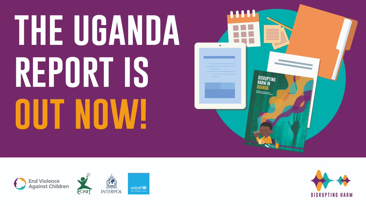 🚨Learn about children's experiences of online sexual exploitation and abuse in #Uganda and how the country is fighting this threat. 🇺🇬 
Read the 2nd #DisruptingHarm report: 
bit.ly/DH_reports #OCSEA #research #safeonline