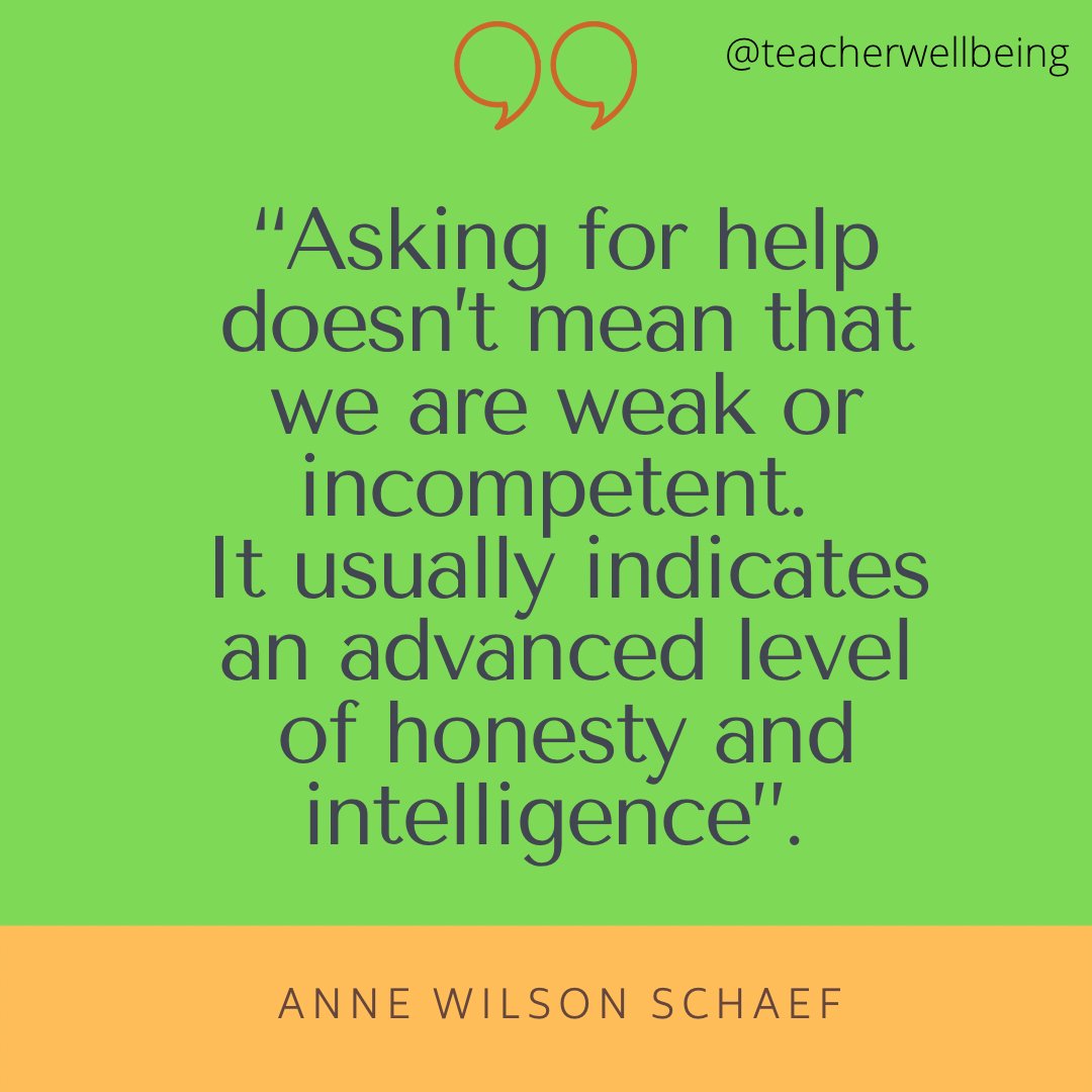 DFalecki's tweet photo. As teachers we do so much for others, sometimes we need help too! Do not be afraid to reach out to friends, family and colleagues and ask for help 💛 https://t.co/1AYm19NSER