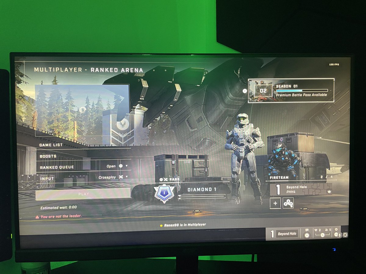 BeyondFPS's tweet image. Just ranked Diamond 1 after finishing placements, still got it #haloinfinite