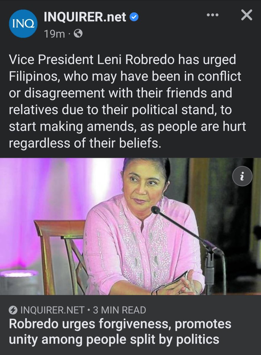 JPAbecillaPH's tweet photo. Unity raw?? Nyahahahaha...🤣😂🤣
VP Leni Robredo, IPOKRITA ka!!!
Maganda na nasa ang sinabi mo pero ikaw ang isa sa mga pasimuno ng mga away sa politika, g*g*!
#NoToLeni👎🏼
#NoToRobredo
#NoToLeniRobredo https://t.co/QtezvTRRVt
