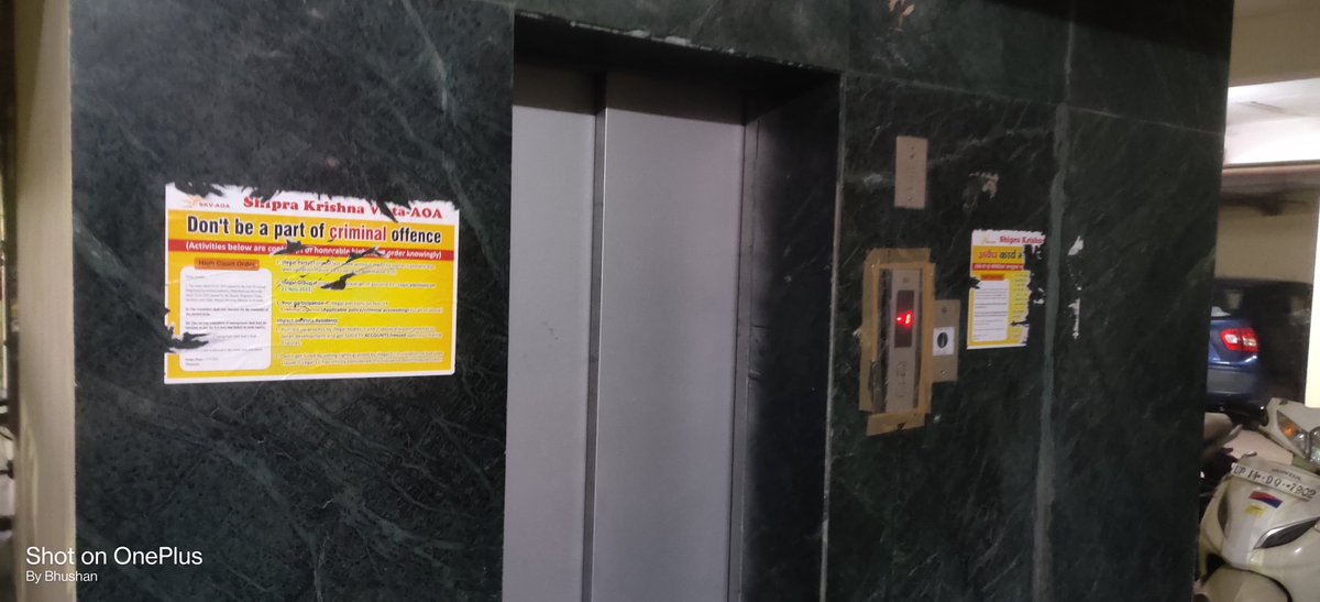 iambhushan's tweet photo. @amit7774 @Gen_VKSingh This is how we residents of Shipra Krishna Vista threatened on participating in elections https://t.co/PFZPw6hpc8