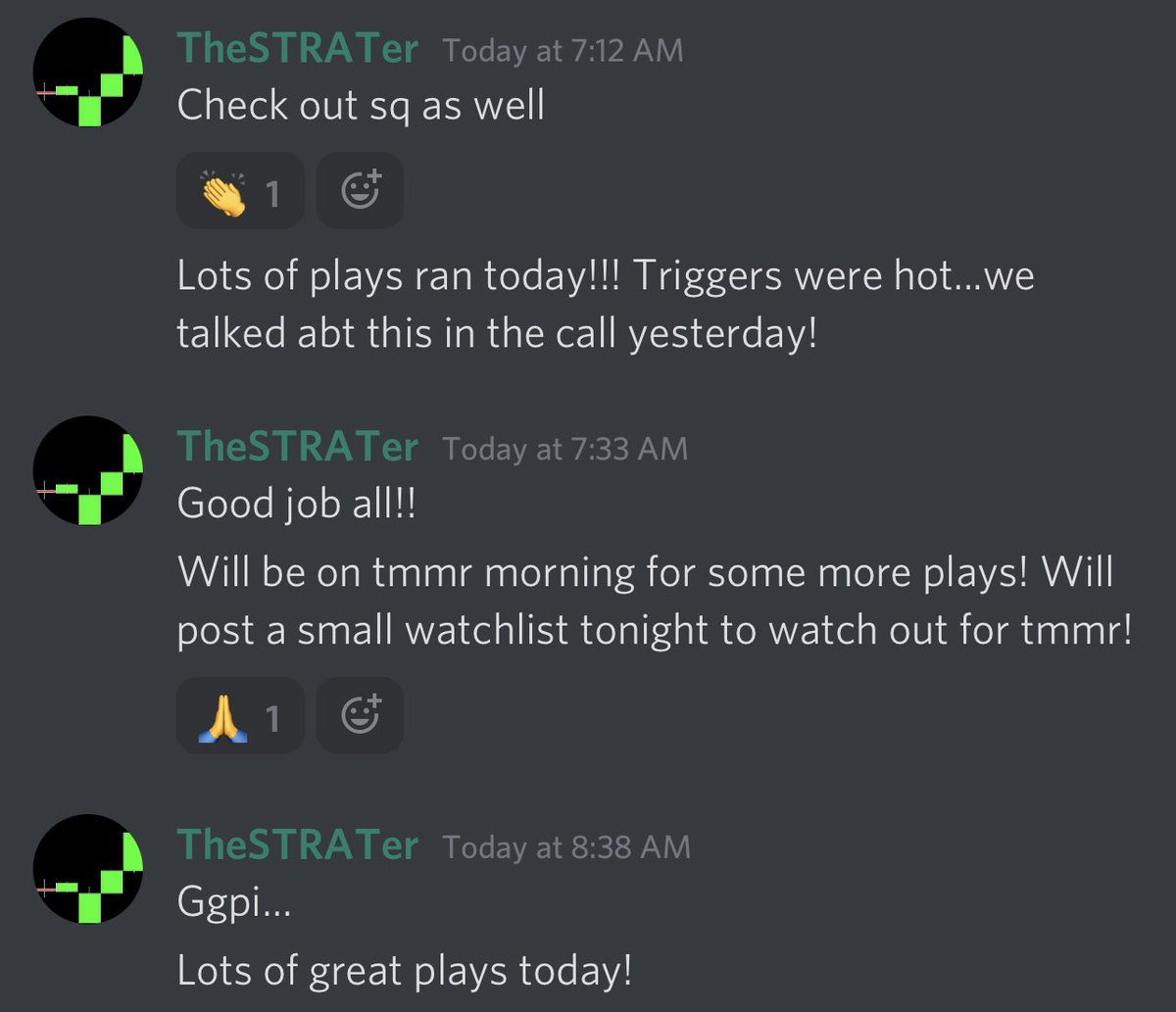 TheSTRATer's tweet photo. We are trading #TheStrat!
Members are now applying the knowledge they soaked up and they are and will succeed!
#TradeTheStrat with #TheStrategizers https://t.co/anCxH1FjMv