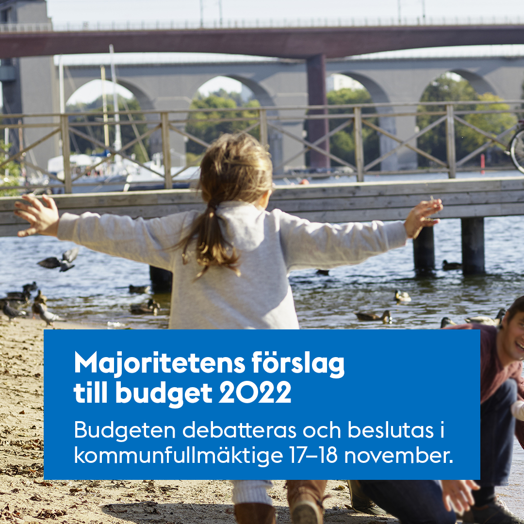 Den 17–18 november med start klockan 10.00 debatteras och beslutas budgeten för 2022 i kommunfullmäktige. Ta del av majoritetens och oppositionens budgetförslag på start.stockholm. Där kan du läsa mer om ärenden som behandlas och hitta länkar för att följa debatten.