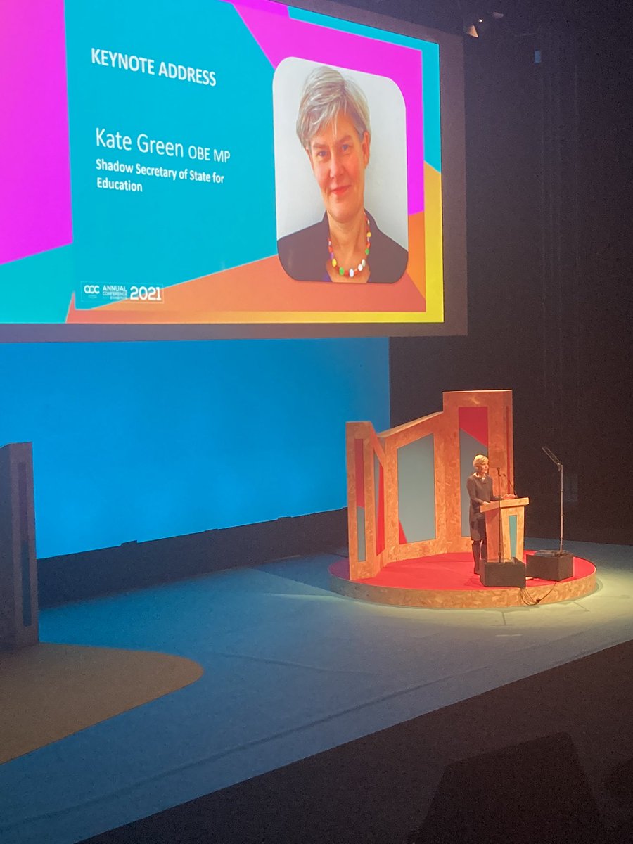 “More adults should be given the chance to retrain when they need to” <a href="/KateGreenSU/">Kate Green 💙</a> at the #AoCConf <a href="/AoC_info/">Association of Colleges (AoC)</a> <a href="/PracticeLabs/">Practice Labs, from ACI Learning</a>