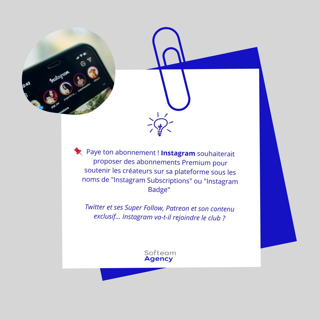 [LA SOFT #NEWS 📱] L’essentiel de l’actu’ social media 4 slides. Swipez vers la droite➡️
#actu #socialmedia #instagram #YouTube