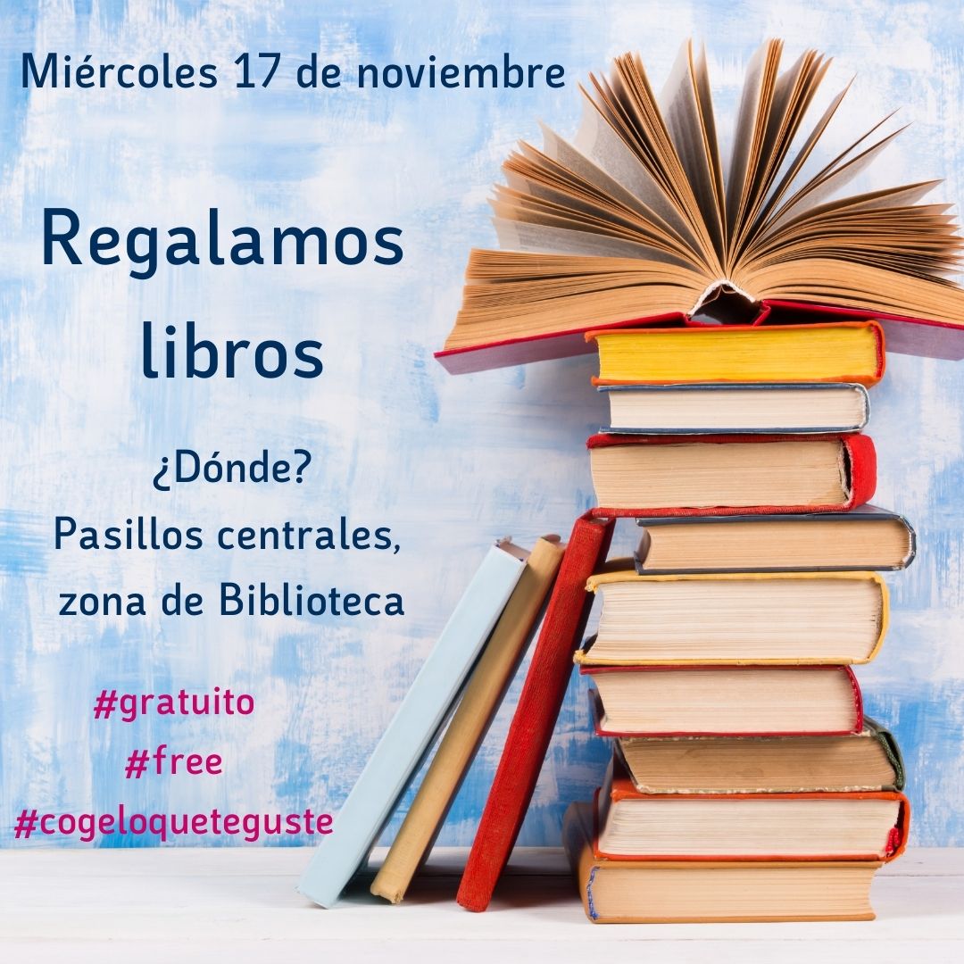 LetrasUma's tweet image. Queremos dar una segunda vida a muchos libros que seguro pueden ser de vuestro interés, por eso, mañana en los pasillos centrales, en la zona de Biblioteca, estarán a vuestra disposición una gran variedad de títulos.
#gratis  #regalamoslibros #cogeloqueteguste