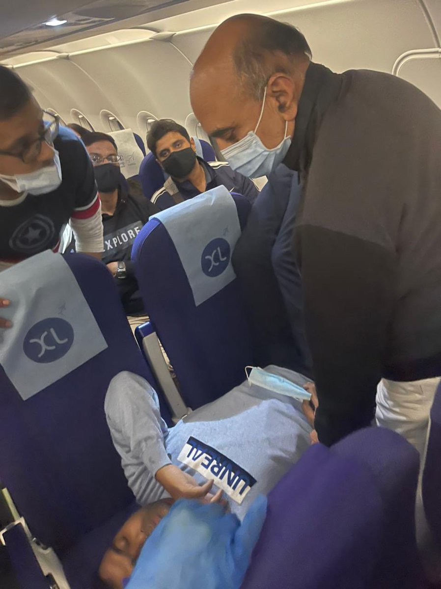 Vinay Sahasrabuddhe (@vinay1011) on Twitter photo Y’day on flight 6E171 to Mumbai,on sudden collapse of a passanger due to serious health issue,MoS Finance <a href="/DrBhagwatKarad/">Dr Bhagwat Kishanrao Karad (मोदी का परिवार)</a> flying by same flight rushed to the patient and gave him urgent treatment for immediate relief from hypertension n giddiness.Commendable promptness to serve! Y’day on flight 6E171 to Mumbai,on sudden collapse of a passanger due to serious health issue,MoS Finance <a href="/DrBhagwatKarad/">Dr Bhagwat Kishanrao Karad (मोदी का परिवार)</a> flying by same flight rushed to the patient and gave him urgent treatment for immediate relief from hypertension n giddiness.Commendable promptness to serve!