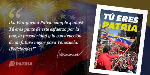 MSVEnLinea's tweet photo. #ULTIMAHORA || Continúa la entrega del Bono #TúEresPatria enviado por nuestro Pdte. @NicolasMaduro a través del Sistema @CarnetDLaPatria.

La entrega tendrá lugar hasta el 20 de noviembre de 2021.

@MSVEnContacto #16Nov #VacúnateYCuídate https://t.co/D4XrH9y2Or
