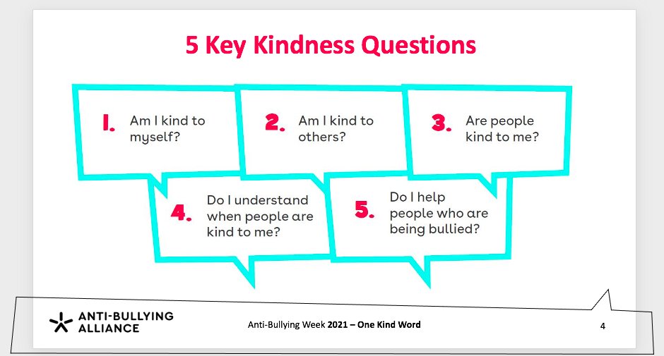 PVC_CEIAG_BStu's tweet photo. Great to see all our form groups getting involved in our #PHSE tutor time discussions this week to mark recognition of #antibullyingweek2021 - 15th November to 19th November. 😍

Some examples of questions we are asking you to consider with form tutors/student peers are below. https://t.co/F5IOxYaZ10