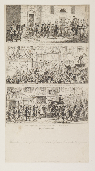 Jack Sheppard being taken to the gallows at Tyburn