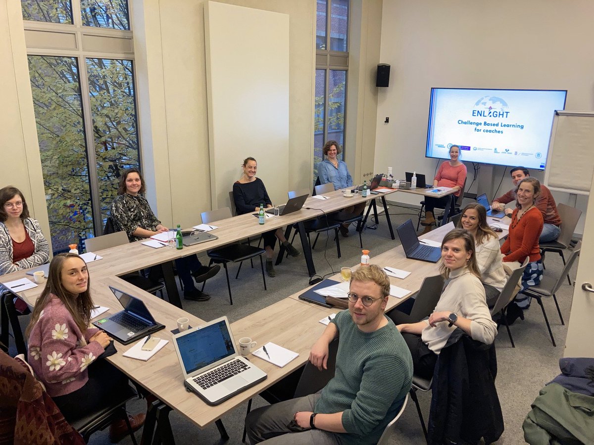 Today we kicked off the PhD training for our @enlight_eu blended intensive courses! Super excited to work with all these interesting persons. Thanks a lot to my colleagues @ugent & @univgroningen for organizing this training💙 #ChallengeBasedLearning #Coaching #Teamwork