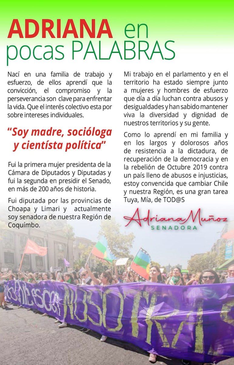 _SincroniaCiuda's tweet photo. Estoy convencida que cambiar Chile y nuestra Región de Coquimbo es una tarea tuya, mia y de todas y todos
VOTA
AH17 ♥️💪 https://t.co/p9AtZCqDxA