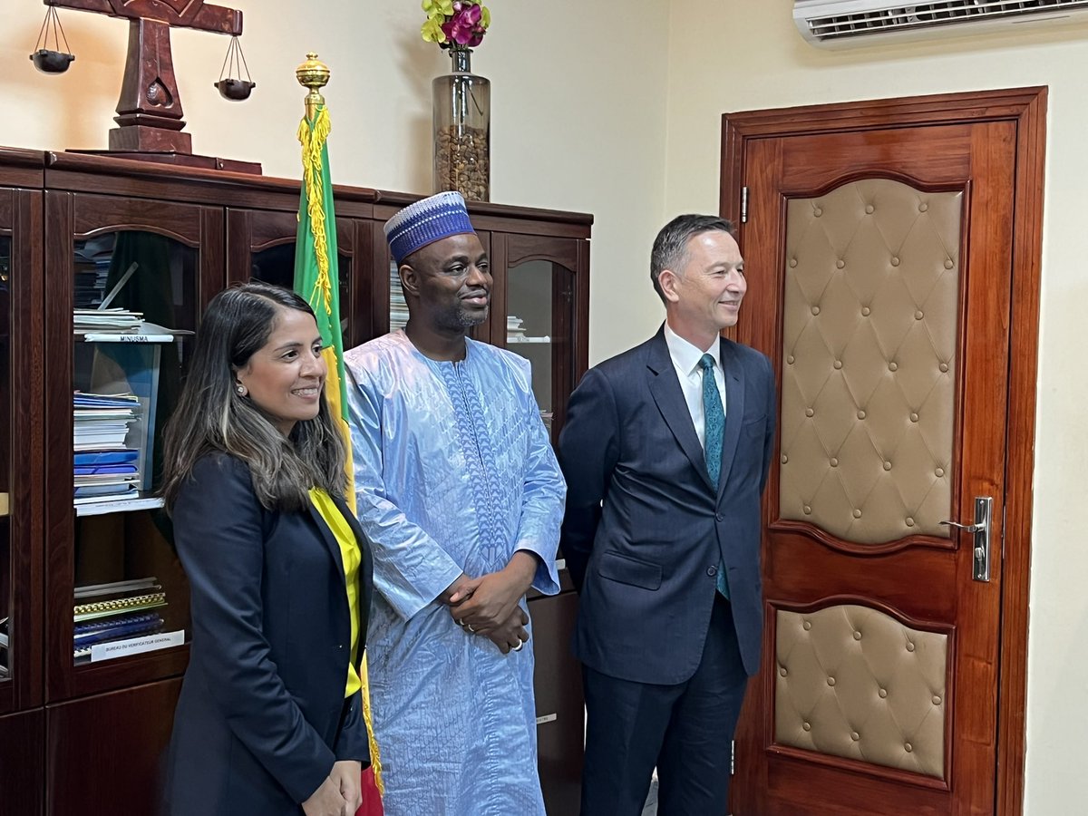 RitaFrench109's tweet photo. Pleasure meeting Mali Minister for Justice and Human Rights. We discussed advancing justice, tackling corruption, criminalising slavery and addressing gender-based violence in conflict. 🇬🇧 committed to supporting human rights in Mali 🇲🇱. https://t.co/izDDun4yvL