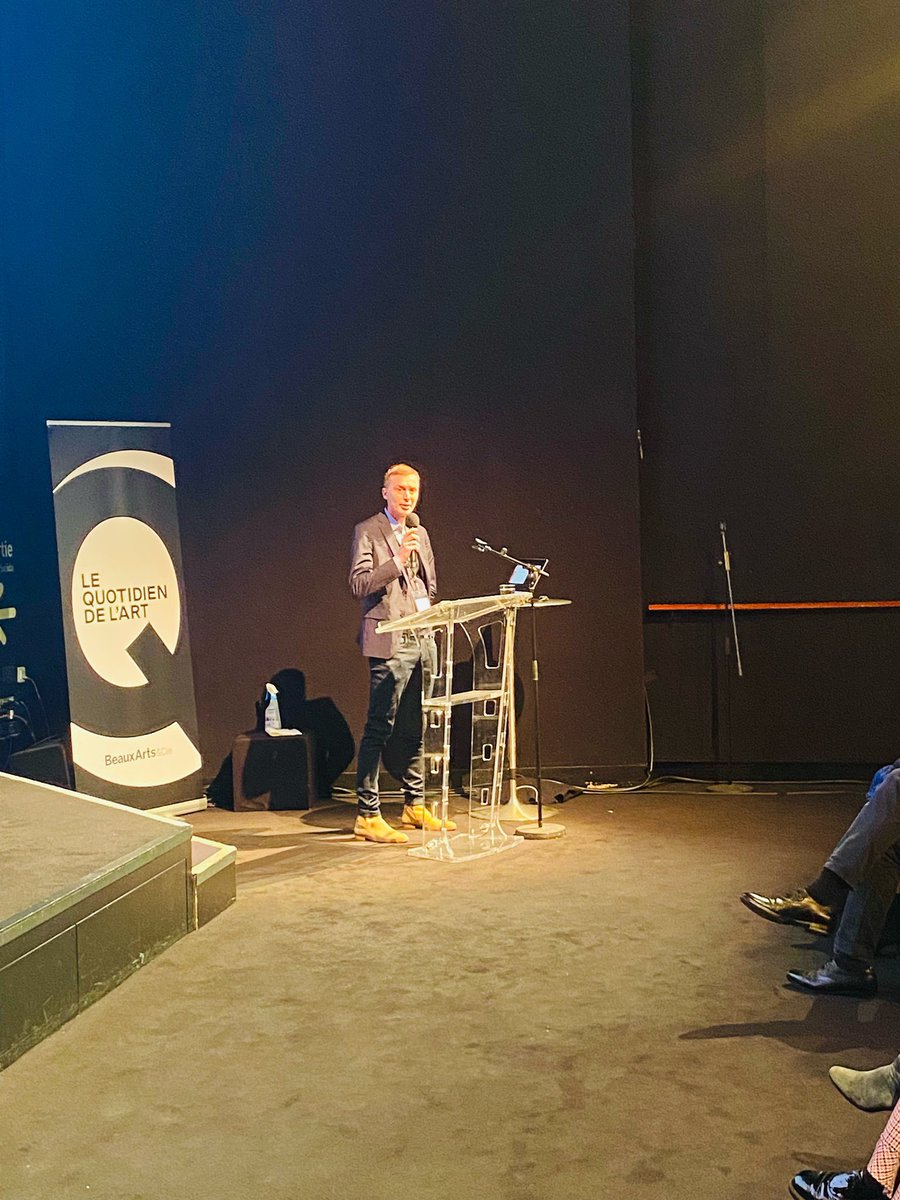 #theartmarketday pitch from our CEO, Benoît Moreau @ The Art Market Day, la conférence des professionnels du marché de l’art par Le Quotidien de l'Art #TAMD